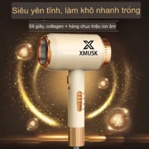Máy Sấy Tóc Cao Cấp Xmusk Không Làm Hư Tóc, Công Nghệ Sấy Khô Tóc Siêu Nhanh – Giúp Tóc Suôn Mượt Mềm-MSV1