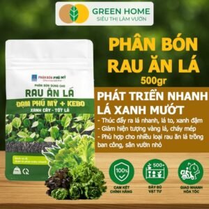 Phân Bón Rau Ăn Lá Greenhome, Gói 500gr, Bung Rễ Mạnh, Ra Lá Nhanh, Xanh Cây, Tốt Lá, Năng Suất Cao chính hãng SKU 23745308788