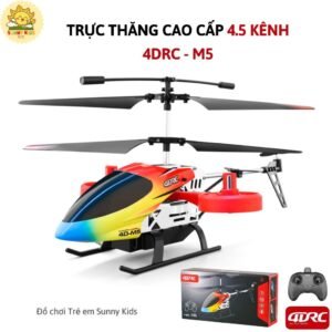 Máy Bay Trực Thăng Điều Khiển Từ Xa Cao Cấp 4DRC M5, 4.5 Kênh 6 Chiều, Máy Bay Đồ Chơi Cố Định Độ Cao - Sunny Kids SUNNY KIDS chính hãng SKU 28471901452