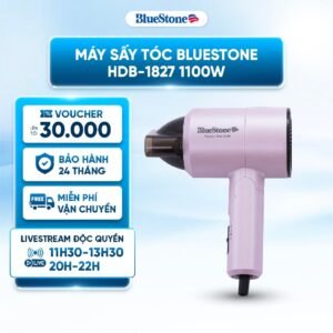Máy sấy tóc Bluestone HDB-1827 1100W - 2 chế độ sấy nóng, sấy mát - tự ngắt khi quá nhiệt - Bảo Hành 24 Tháng