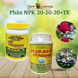 3 lọ Phân bón lá growmore 20-20-20+TE cung cấp đủ dinh dưỡng dành cho hoa lan hoa hồng chính hãng SKU 10028136529