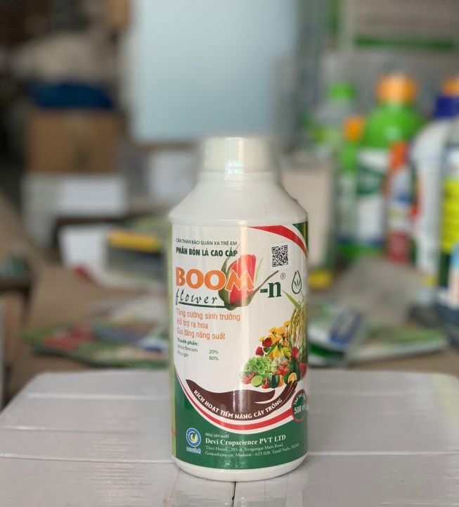 Phân Bón Lá Vô Cơ BOOM FLOWER-N Lộc Trời – Giải Pháp Kích Hoa Đồng Loạt, Tăng Đậu Trái Hiệu Quả