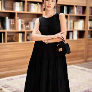 Đầm suông đuôi cá 2 tầng