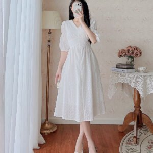 De Leah - Đầm Ôm Tay Lỡ 2 Tầng - Thời Trang Thiết Kế