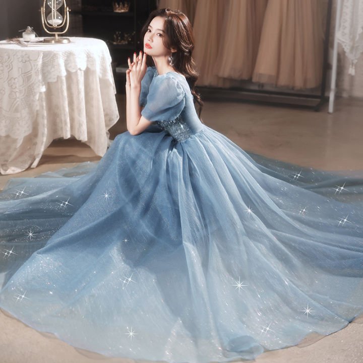 Đầm Ren Công Chúa Dáng Dài Cao Cấp – Lộng Lẫy, Nữ Tính, Chuẩn Phong Cách Tiểu Thư Đầm công chúa dự tiệc