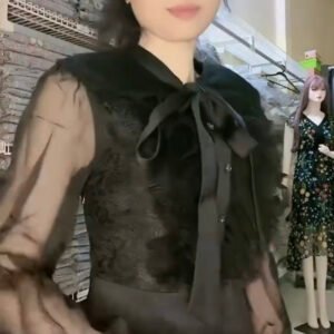 Đầm vintage retro cao cấp kiểu cổ điển Pháp.