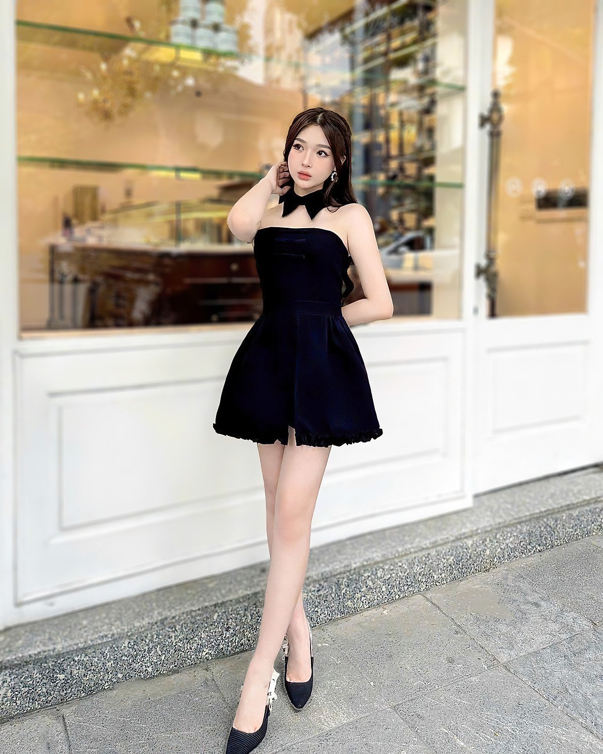 Đầm cúp ngực thiết kế dáng xoè Mina chất liệu Cotton - MN232