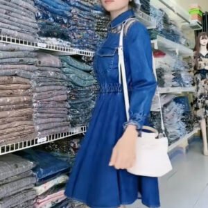 Đầm denim cao cấp siêu dễ thương Myqlothing.