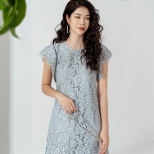 Đầm ren thiết kế dáng suông tay chờm 2 tầng HeraDG SDPBC2049