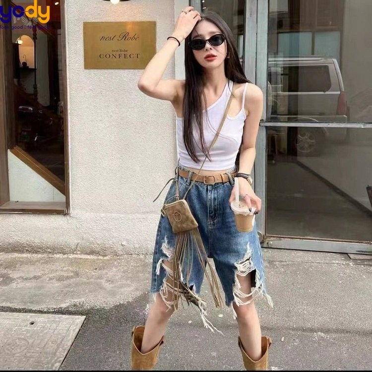 Phối quần short jeans