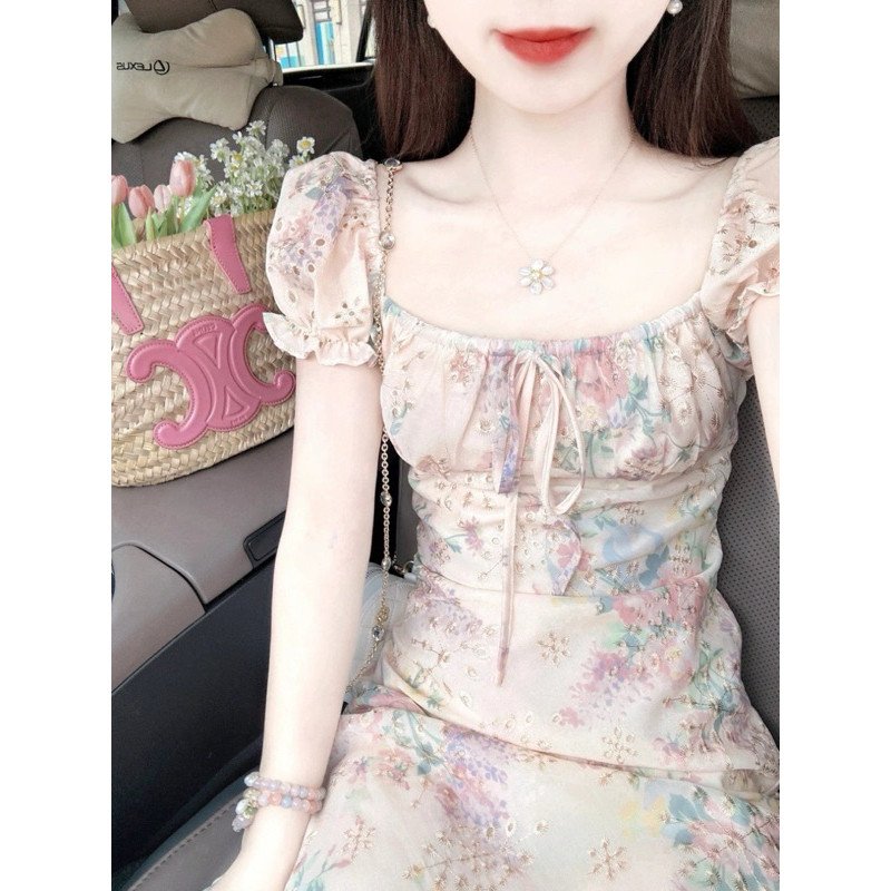 váy hoa quảng châu (có sẵn ) 🔥sale🔥sale🔥