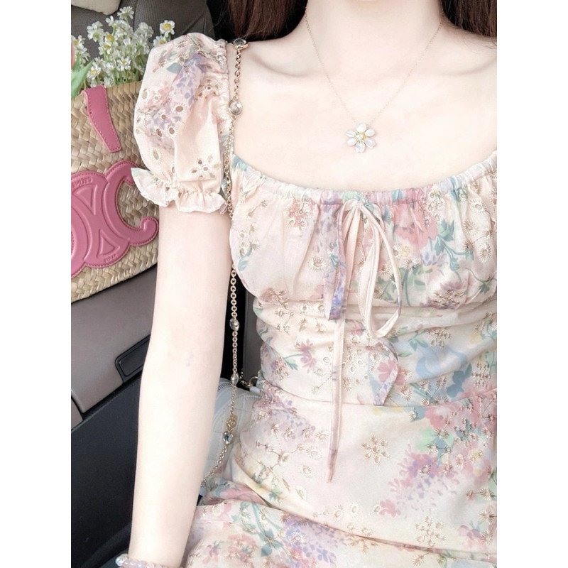 váy hoa quảng châu (có sẵn ) 🔥sale🔥sale🔥