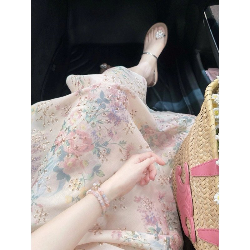 váy hoa quảng châu (có sẵn ) 🔥sale🔥sale🔥