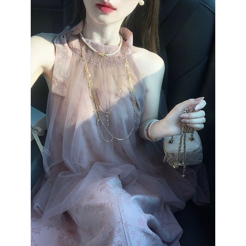 váy hồng siêu xinh quảng châu (có sẵn)