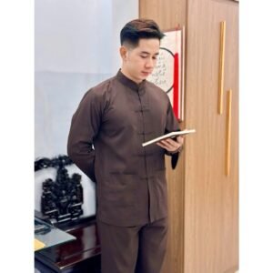 ĐỒ LAM ĐI CHÙA - MẪU LẠNH TỤ NÚT THẮT VẢI KATE mềm dành cho nam