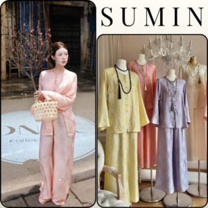 Bộ Đồ Lam, Pháp Phục Tuệ Tâm Đi Lễ Chùa, Đi Chơi Du Xuân Dáng Bà Ba Suông Rộng Vải Lụa Tằm Cao Cấp_SUMIN