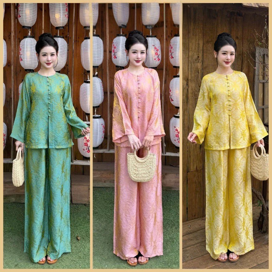 Đồ lam, Pháp phục dáng bà ba suông cao cấp