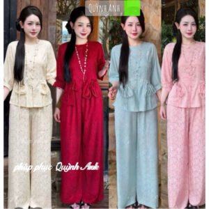 Pháp phục Quỳnh Anh - lụa gấm hai da cao cấp chi tiết thanh lịch QA158