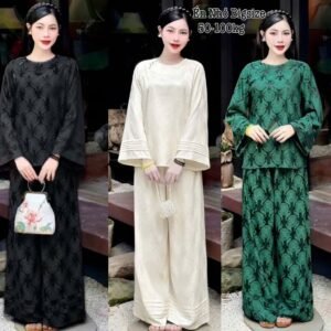 Bộ Đồ Lam Bigsize - Pháp Phục Đi Lễ Chùa Gấm Cao Cấp Phong Cách Mới Hot Trend 2026 Xinh Đẹp Dễ Thương 50-100kg 2539