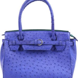 Túi Xách Da Đà Điểu Huy Hoàng HT6405 (32 x 25 cm) - Xanh Đậm | túi xách nữ cao cấp, túi da thật thời trang