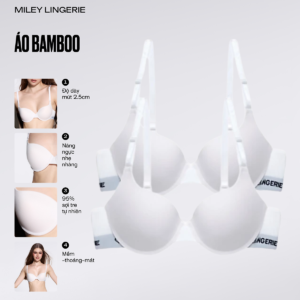 Combo 2 Áo Ngực Chất Vải Từ Thiên Nhiên Bamboo Miley Lingerie - BRB02001
