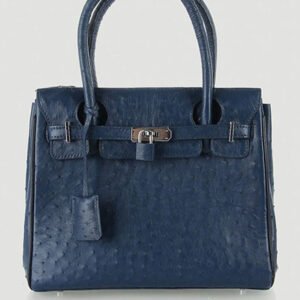 Túi xách da đà điểu Huy Hoàng cao cấp màu xanh đậm HT6442 | túi xách nữ cao cấp, túi thời trang
