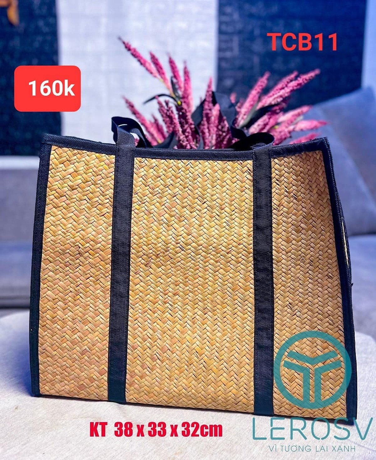 TÚI CỎ BÀNG THỜI TRANG LEROSV | túi handmade, túi thời trang