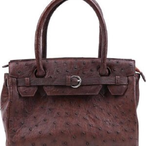 Túi Xách Da Đà Điểu Huy Hoàng HT6404 (32 x 25 cm) - Nâu Đất | túi xách nữ da đà điểu cao cấp, túi công sở sang trọng