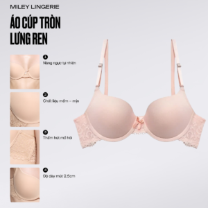 Áo Ngực Nữ Có Gọng Mút Vừa Miley Lingerie - Hồng