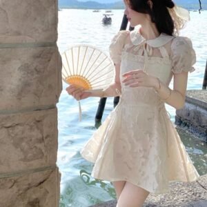 Váy Tiểu Thư Tay Bồng Thắt Eo Đầm Dự Tiệc Dáng Chữ A Sinh Nhật tiệc cưới [TLV3] - Thiên Lý Fashion