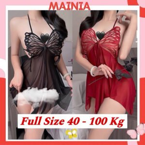 [Full Size 40- 100 Kg ] Váy Ngủ HỒ ĐIỆP REN 3713 Butterfly Hở Lưng Mainia Bigsize Queen of Night