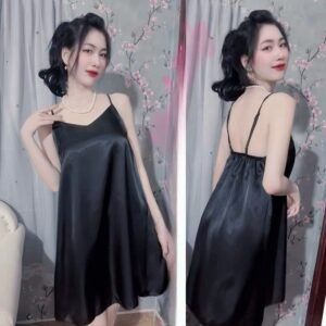 Đầm ngủ phi lụa 2 dây mềm mát nhiều màu freesize 40-60kg