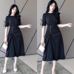 Đầm thun poly đi chơi siêu xinh (1095)