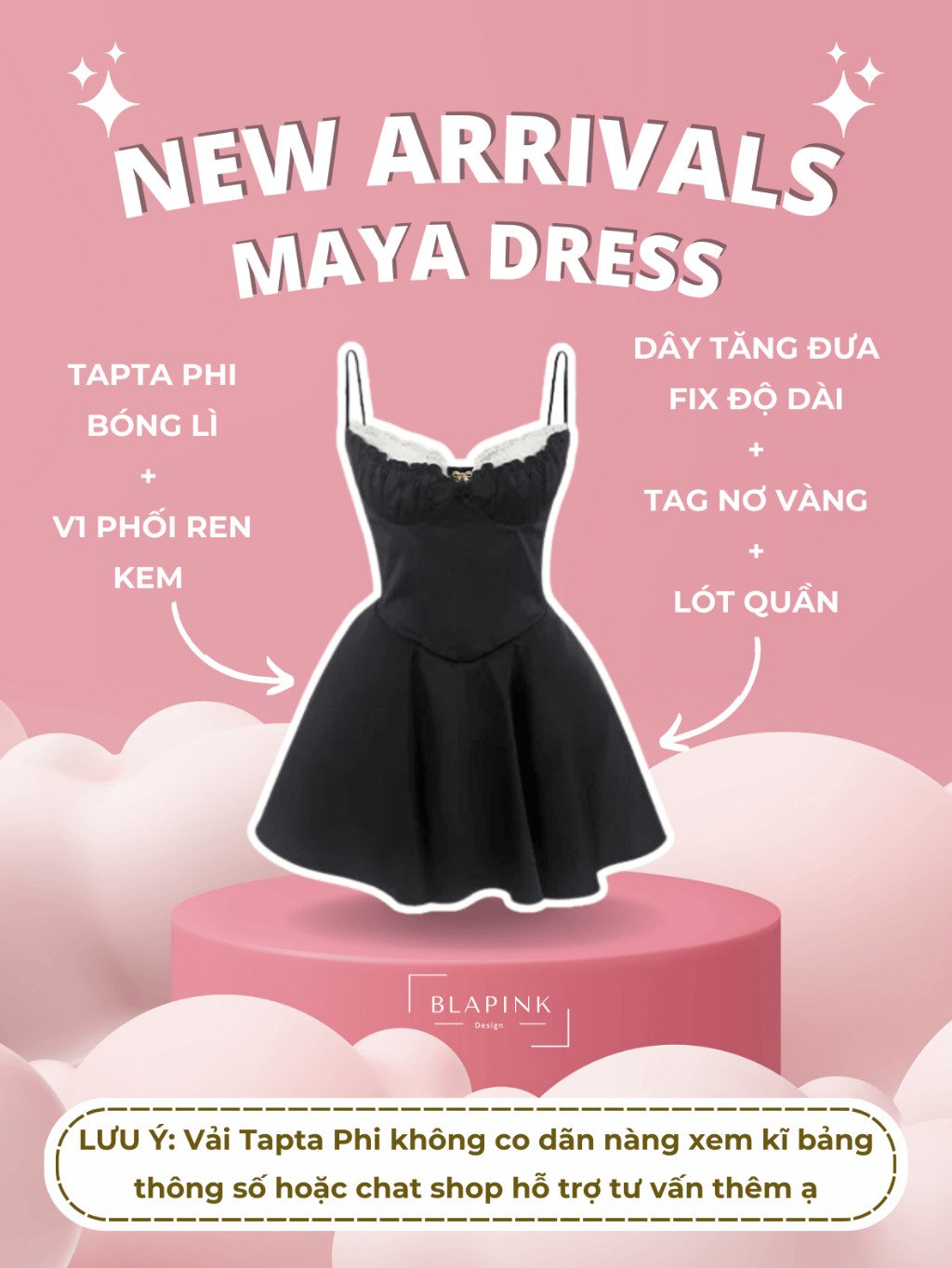 Váy Dự Tiệc Thiết Kế Hai Dây Tafta Phi Phối Ren - Maya Dress