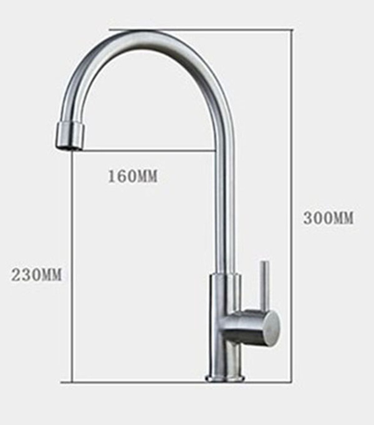 Vòi rửa bát lạnh Cao Cấp INOX SUS 304 cắm chậu + Kèm 1 dây cấp nước INOX 304