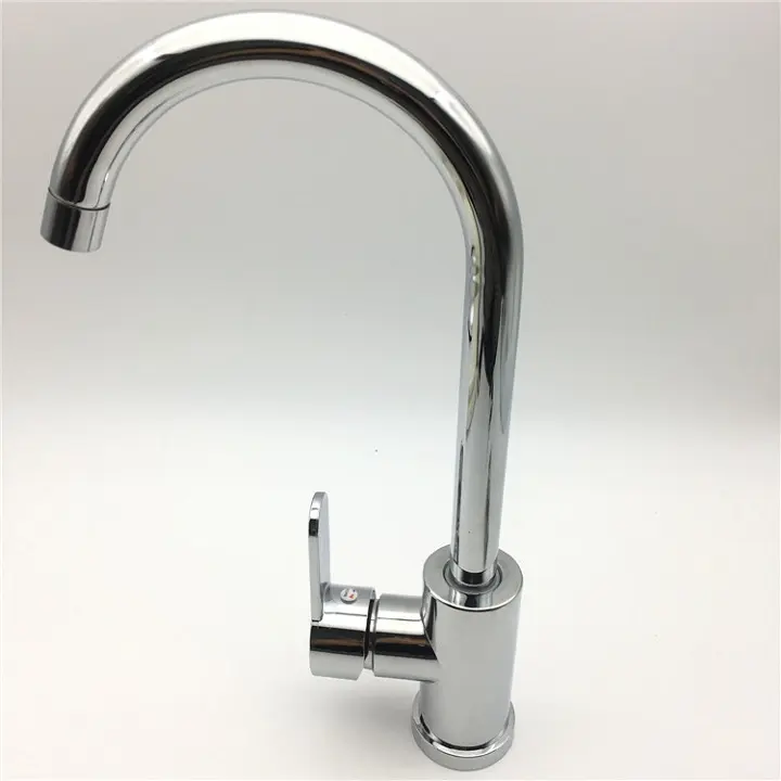 Vòi nước rửa bát, rửa chén nóng lạnh hợp kim đồng mạ crom bóng 5 lớp tặng kèm đôi dây cấp nước inox - Hàng GIORMANI bảo hành 24 tháng