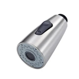 Đầu vòi inox thay thế cho vòi bồn rửa chén dây tự rút có nút chuyển chế độ nước