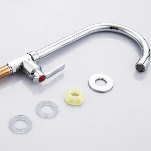 Vòi rửa chén, vòi rửa bát một đường đường nước lạnh cao cấp VRB901 kèm đôi dây cấp inox - Hàng GIORMANI bảo hành 12 tháng