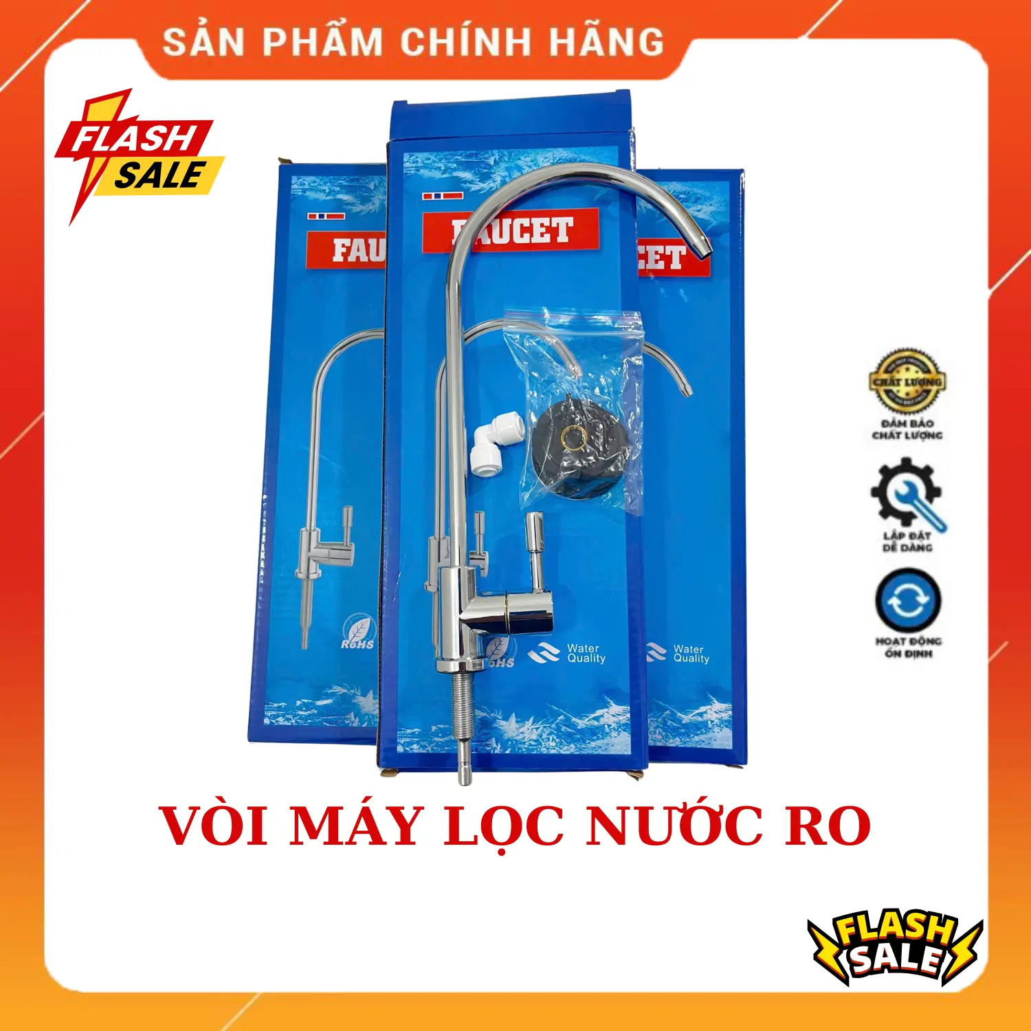 Vòi máy lọc nước Inox 304 , Tặng cút nối nối nha,nh suamay loc nuoc may voimay
