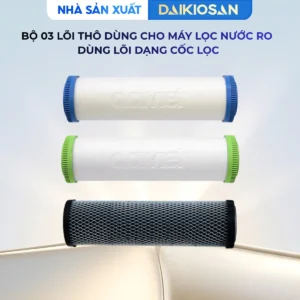 Lõi lọc thô số 1,2,3 (Lõi lọc PP 5mcr, Lõi lọc CTO, Lõi lọc PP 1mcr) Thay được hầu hết các loại máy lọc nước