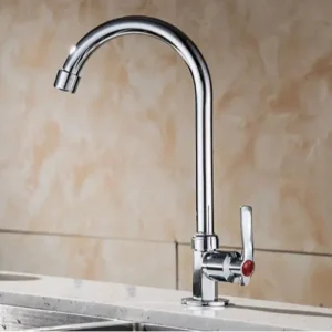 Vòi rửa chén, vòi rửa bát một đường đường nước lạnh cao cấp VRB901 kèm đôi dây cấp inox - Hàng GIORMANI bảo hành 12 tháng