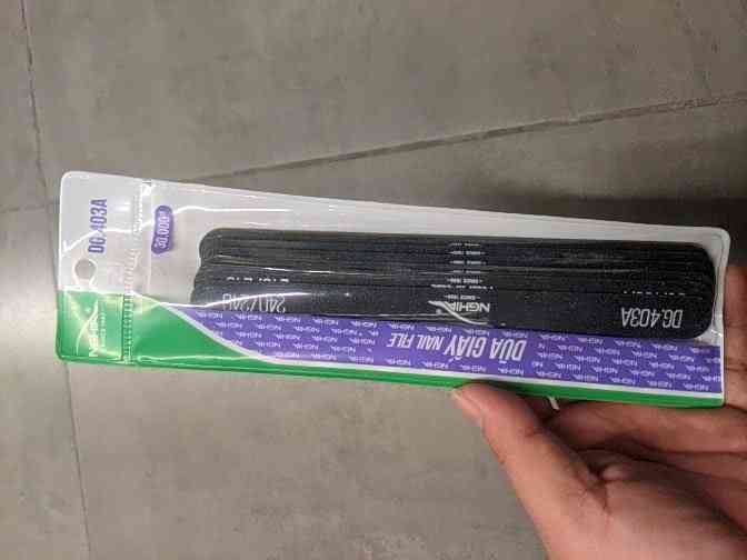 Dũa Giấy Kềm Nghĩa DG.403A Đen (6 Chiếc/ Vỉ)