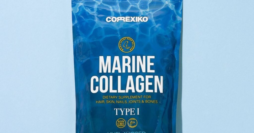 Sản phẩm collagen làm đẹp da dạng bột đóng gói