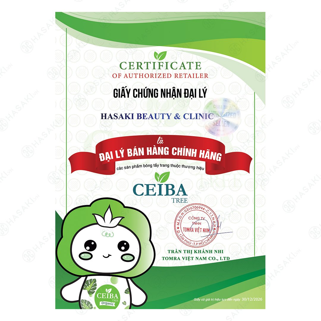 Bông Tẩy Trang Ceiba Hữu Cơ 80 Miếng