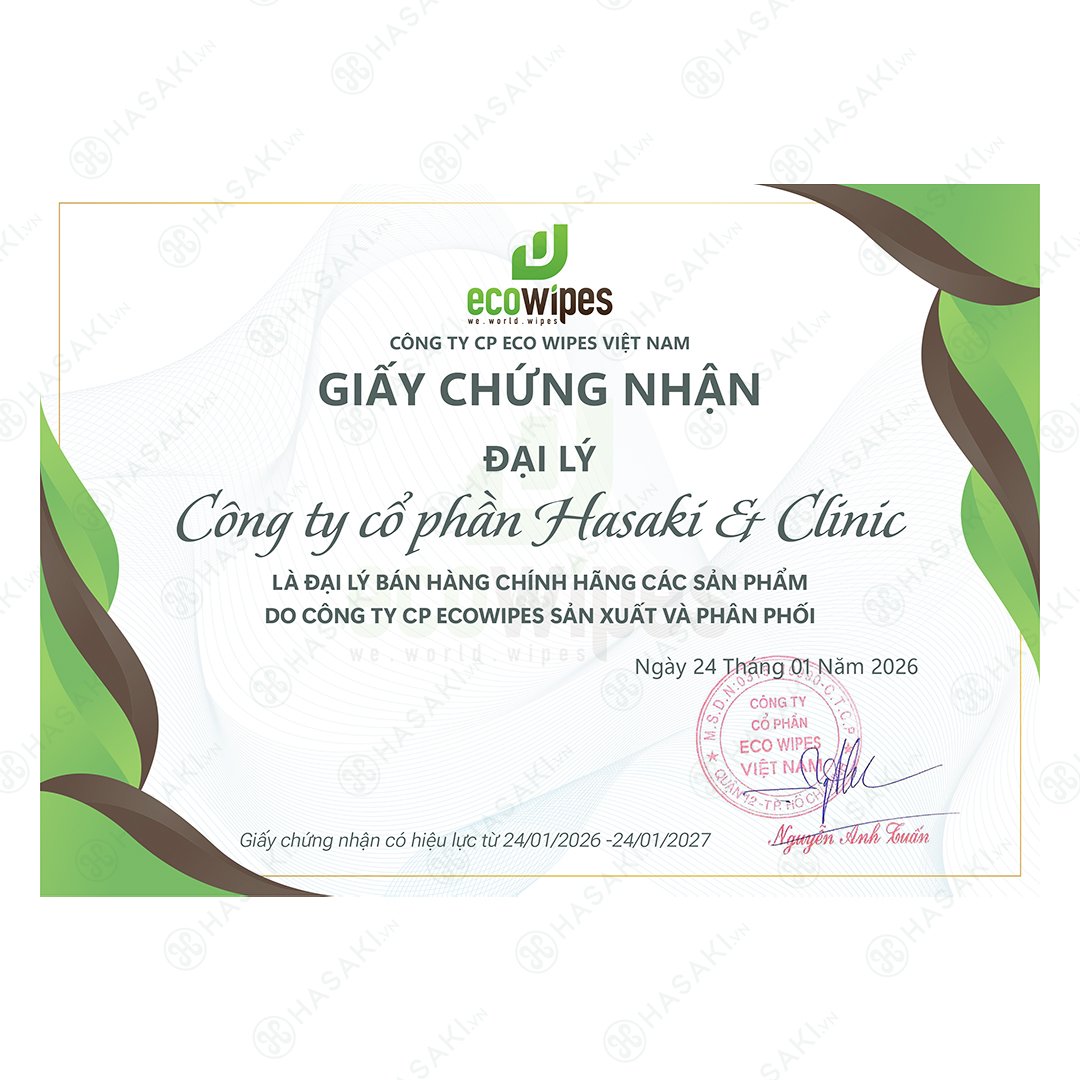 Combo 3 Gói Khăn Ướt Tẩy Trang EcoWipes Tinh Chất Dưa Leo 25 Tờ