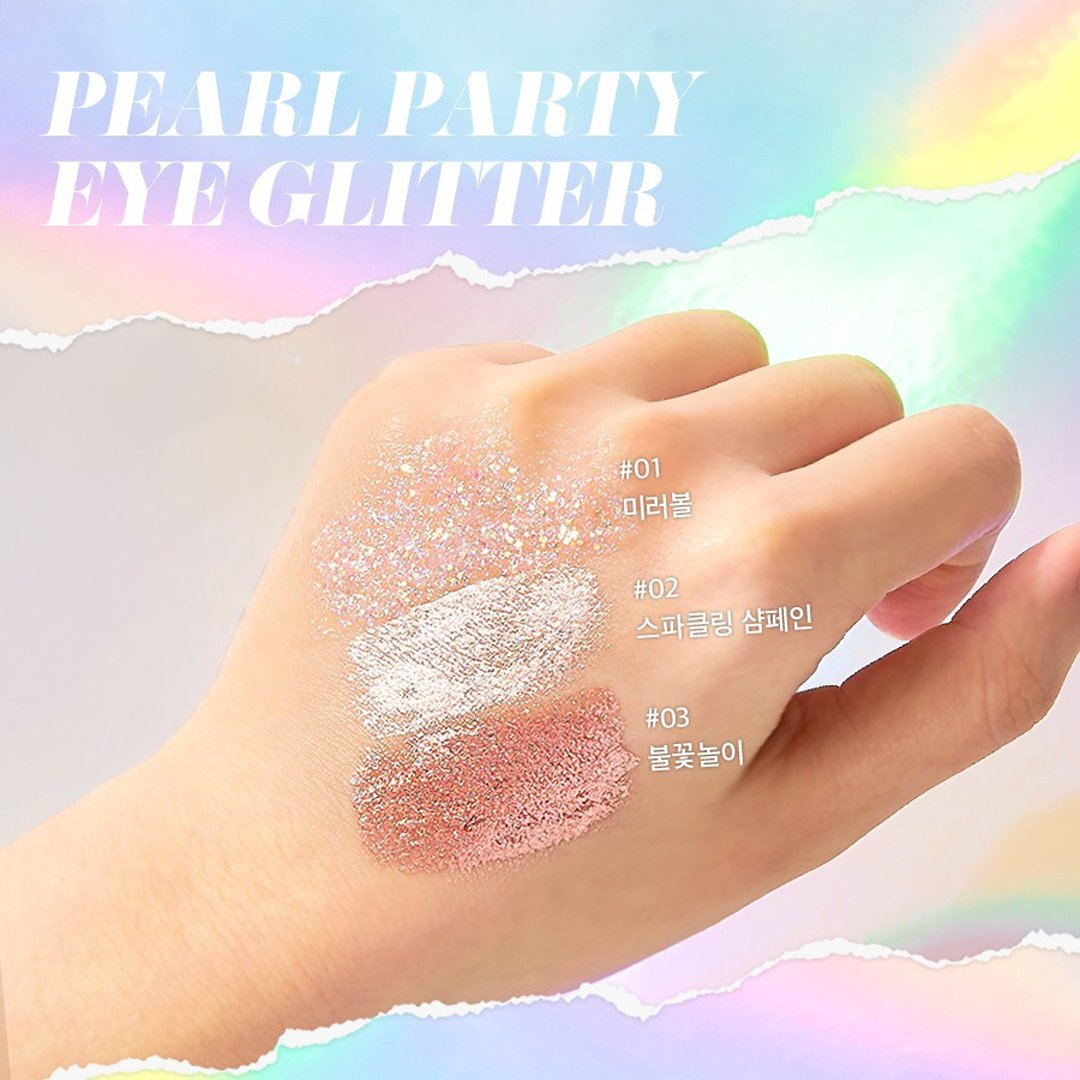 Phấn Mắt Dạng Lỏng Có Nhũ B.O.M 01 Mirror Ball 3.5g
