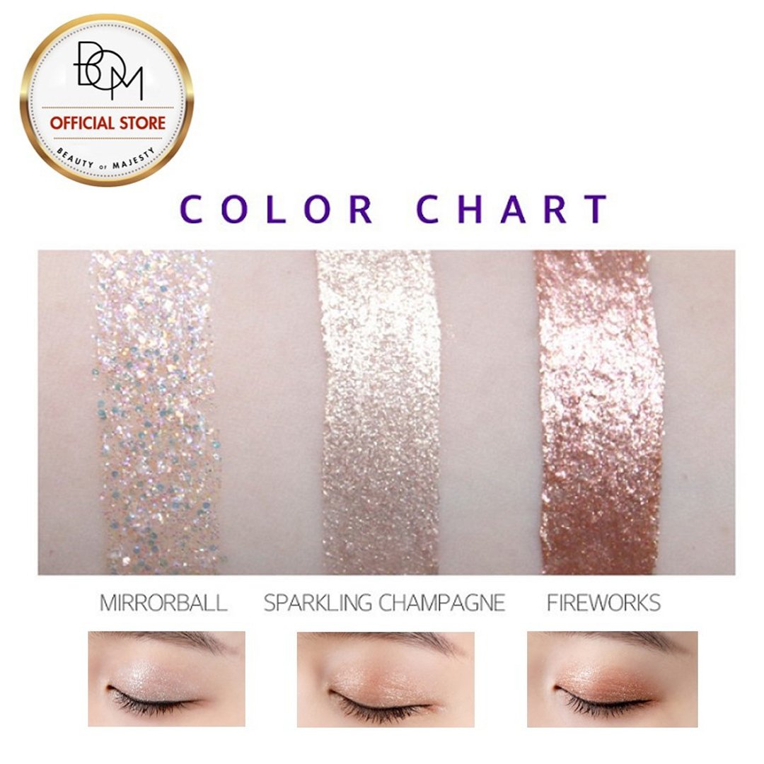 Phấn Mắt Dạng Lỏng Có Nhũ B.O.M 01 Mirror Ball 3.5g