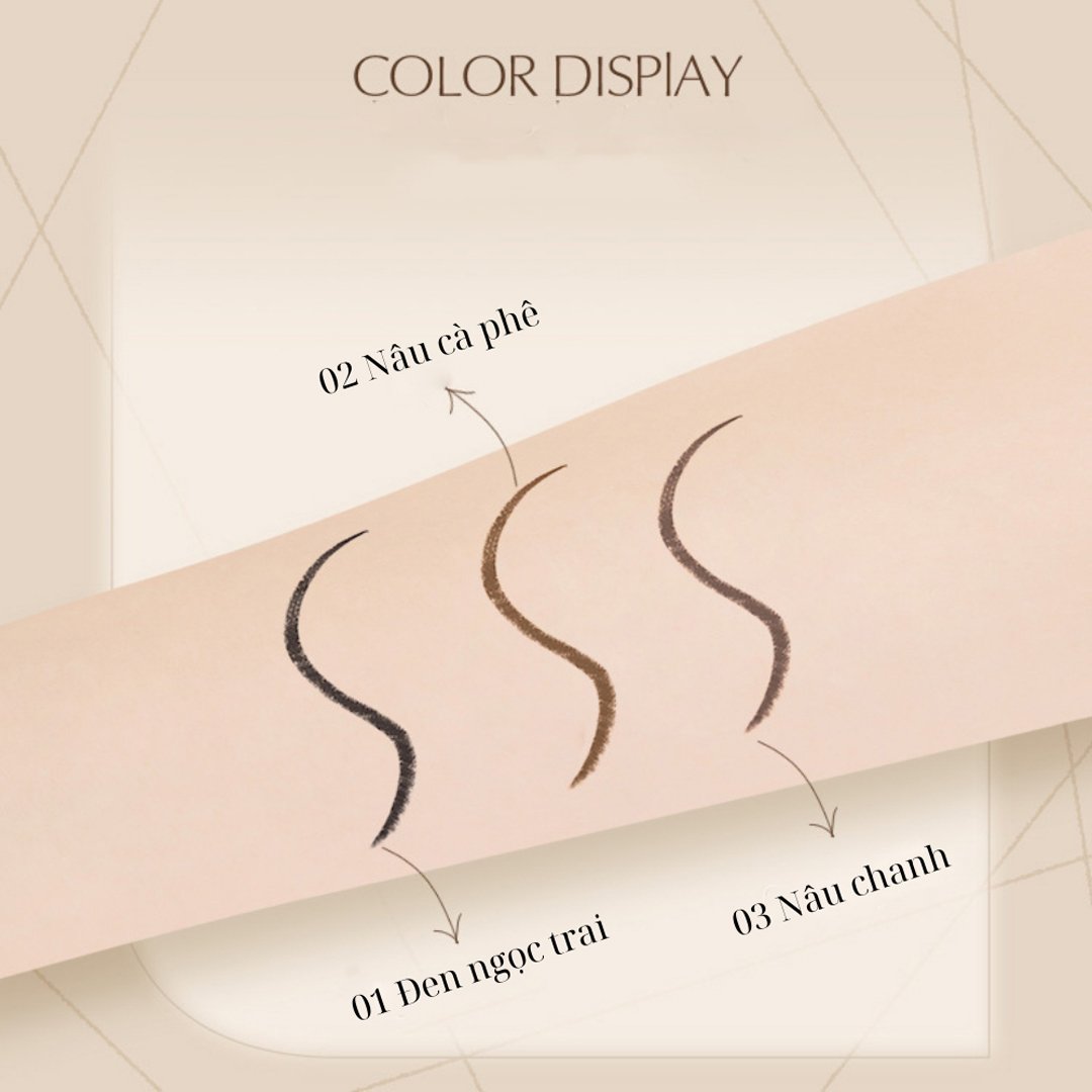 Chì Kẻ Mắt Jejo Không Lem Trôi Màu A01 Đen Ngọc Trai 0.05g