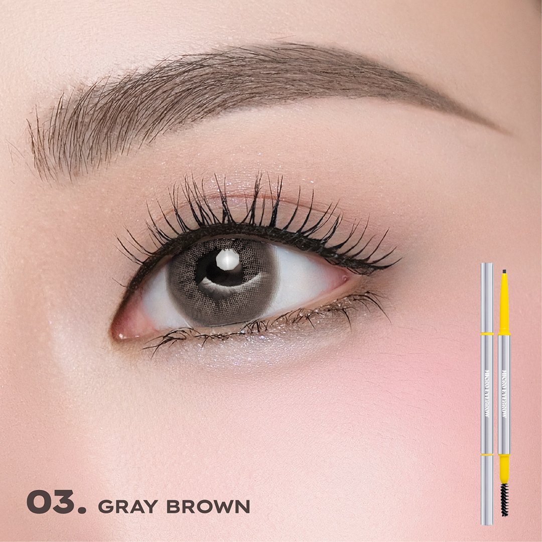 Chì Kẻ Mày Lemonade Siêu Mảnh Lâu Trôi 03 Gray Brown 0.1g