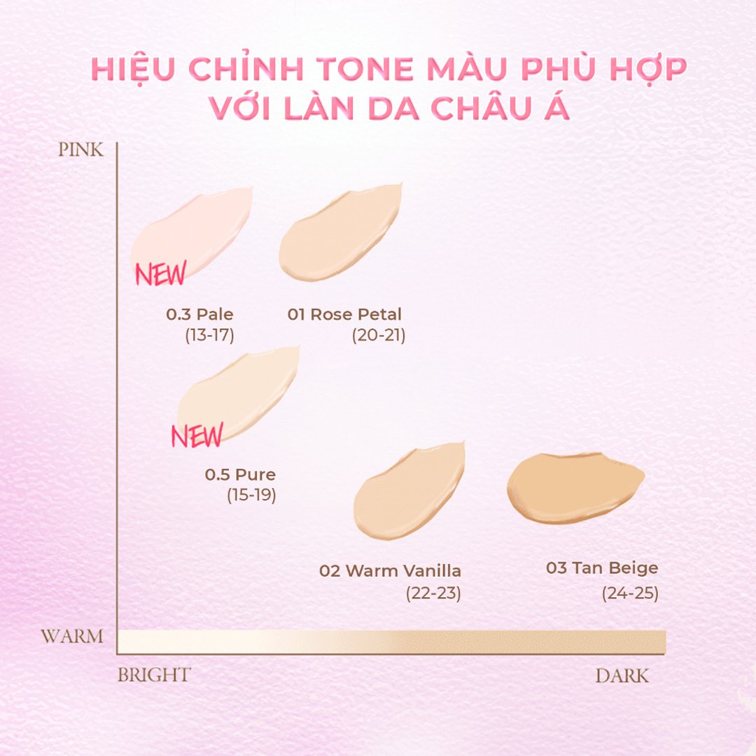 Combo 2 Phấn Nước Aperire Chống Nắng Che Phủ Cao 0.5 Tông Trắng Sáng 13g
